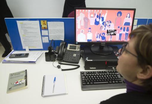 Una de las trabajadoras sociales del centro de atención a víctimas 24 horas