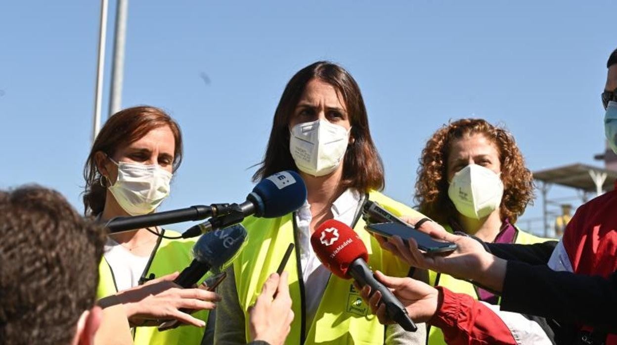 La portavoz de Más Madrid, Rita Maestre, durante un acto de precampaña