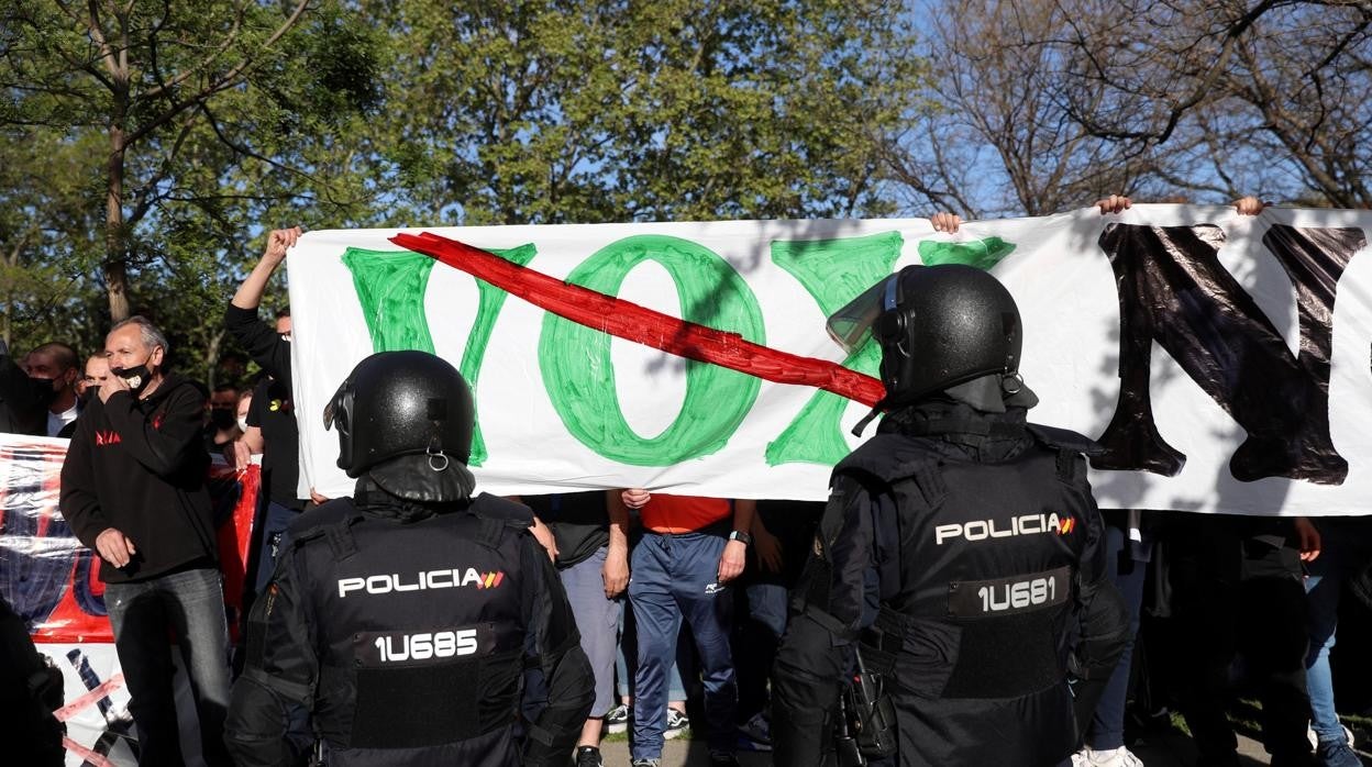 Imagen de la presentación de la candidatura de Vox en Vallecas