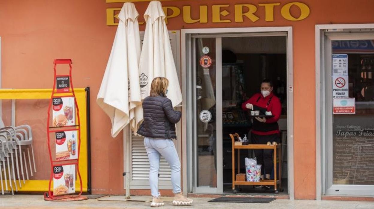 Un negocio de hostelería en O Grove, cerrado perimetralmente