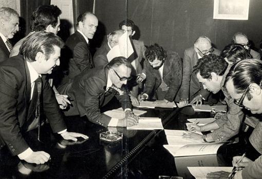 Imagen de otra época, cuando el consenso era más frecuente