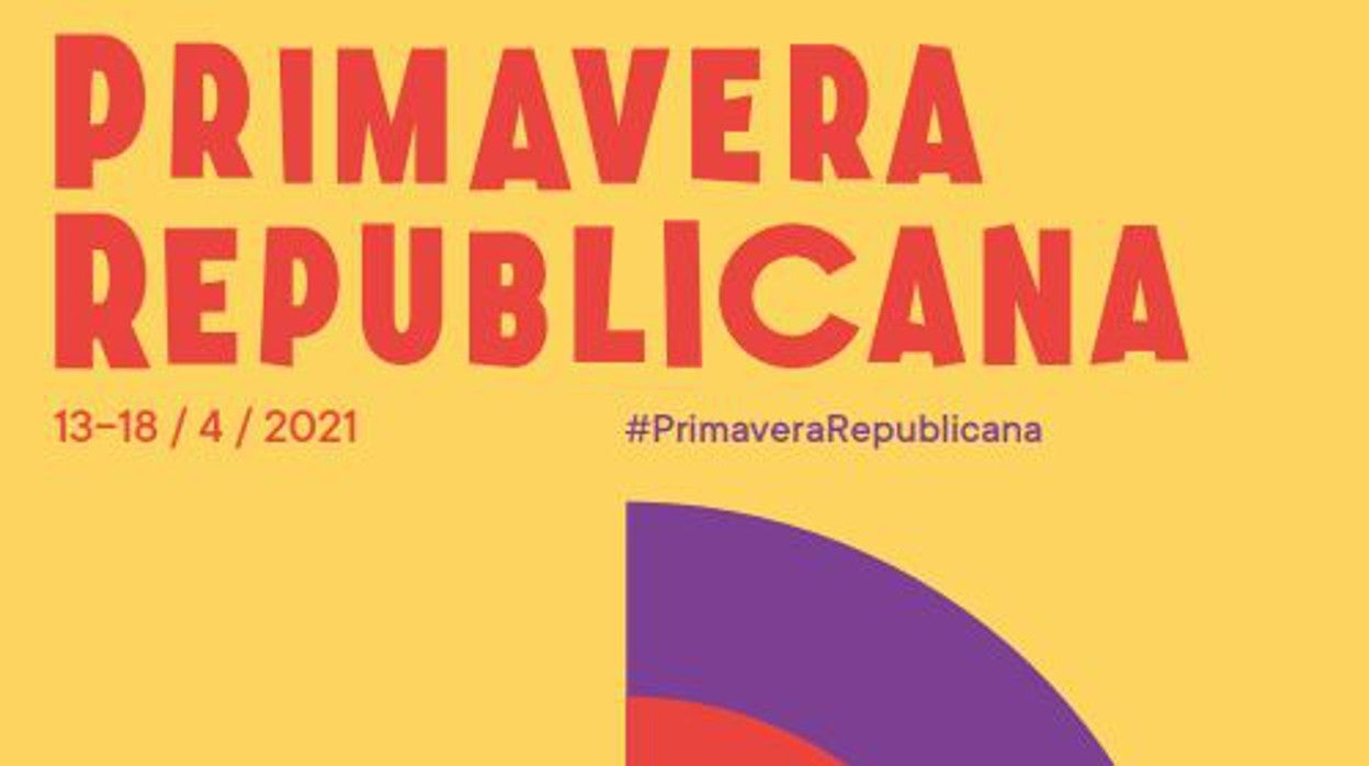 Detalle del cartel de la 'Primavera Republicana' organizada por el Ayuntamiento de Barcelona esta semana