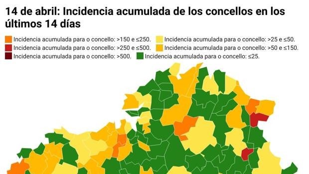 Coronavirus Galicia: descubre la incidencia acumulada y los casos de tu concello antes del anuncio del comité clínico