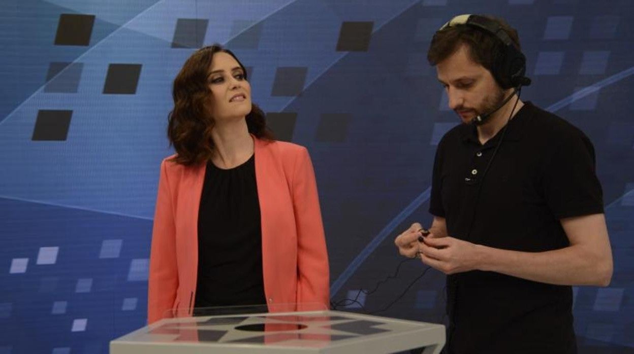 Díaz Ayuso, en el debate electoral celebrado en Telemadrid con motivo de las elecciones autonómicas de mayo de 2019