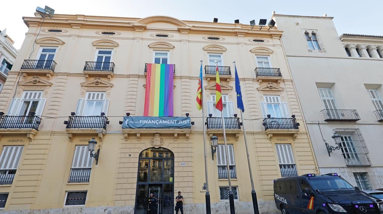 Imagen de archivo de la sede de la Diputación de Valencia