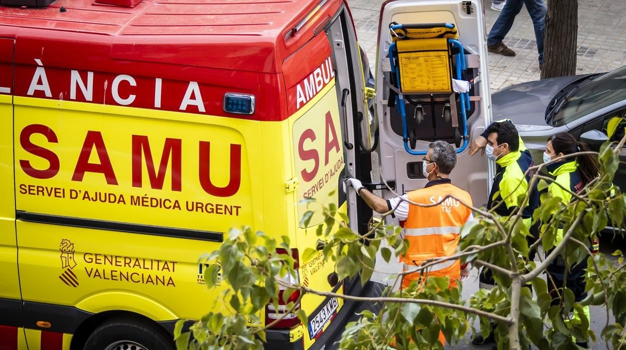 Imagen de archivo de una ambulancia del SAMU