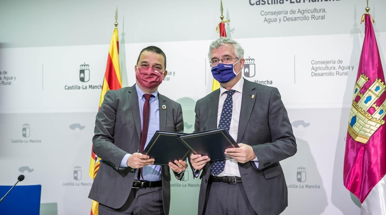 Castilla-La Mancha y Aragón acuerdan impulsar un cambio «radical» de la PAC