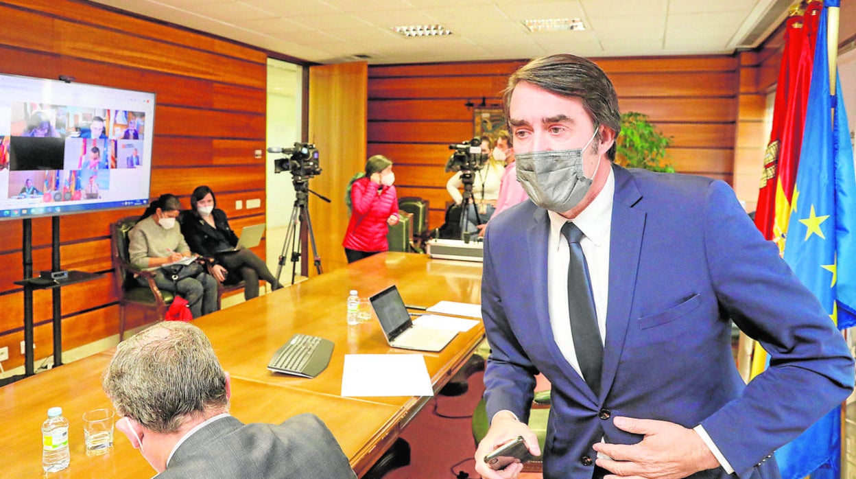 Juan Carlos Suárez-Quiñones, al término de la Conferencia Sectorial de Agricultura y Desarrollo Rural