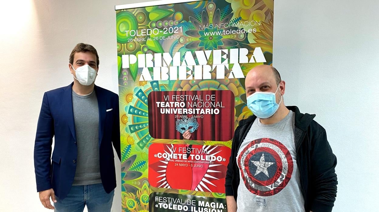 García y Aragón en la presentación del programa «Primavera Abierta»