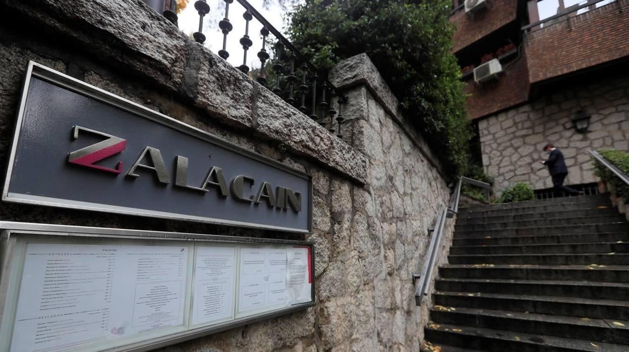 Entrada del restaurante Zalacaín