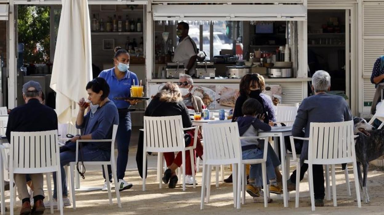 Terraza de una cafetería