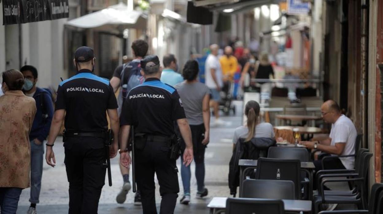 Agentes de la Policía Local en una imagen de archivo