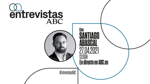 ABC entrevista este martes en directo a Santiago Abascal