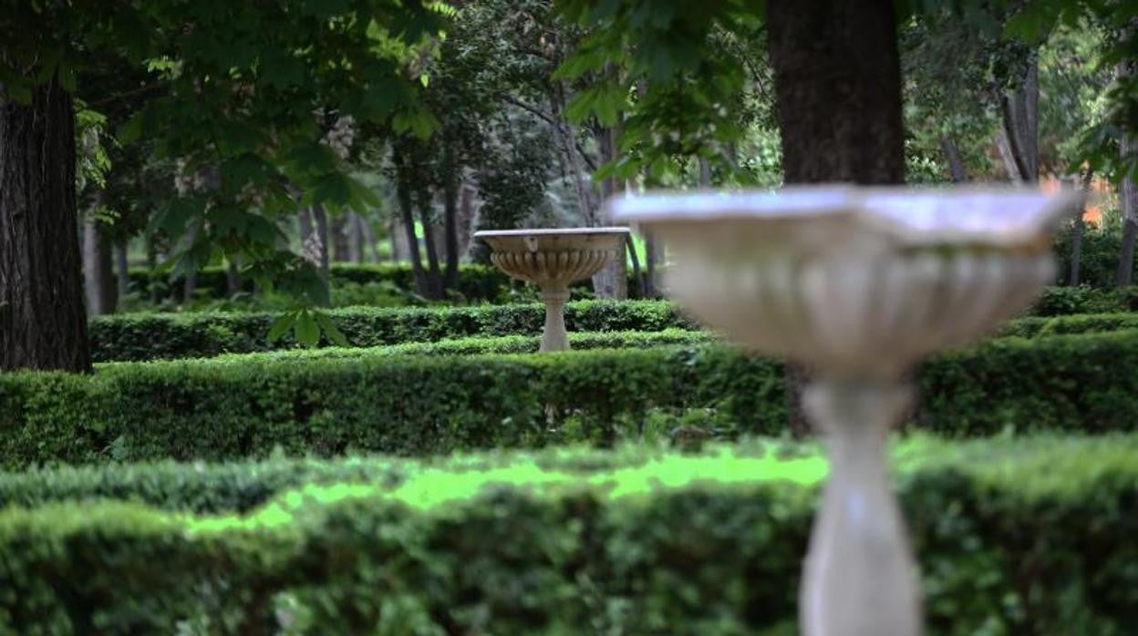 Jardín romántico de la finca Vista Alegre
