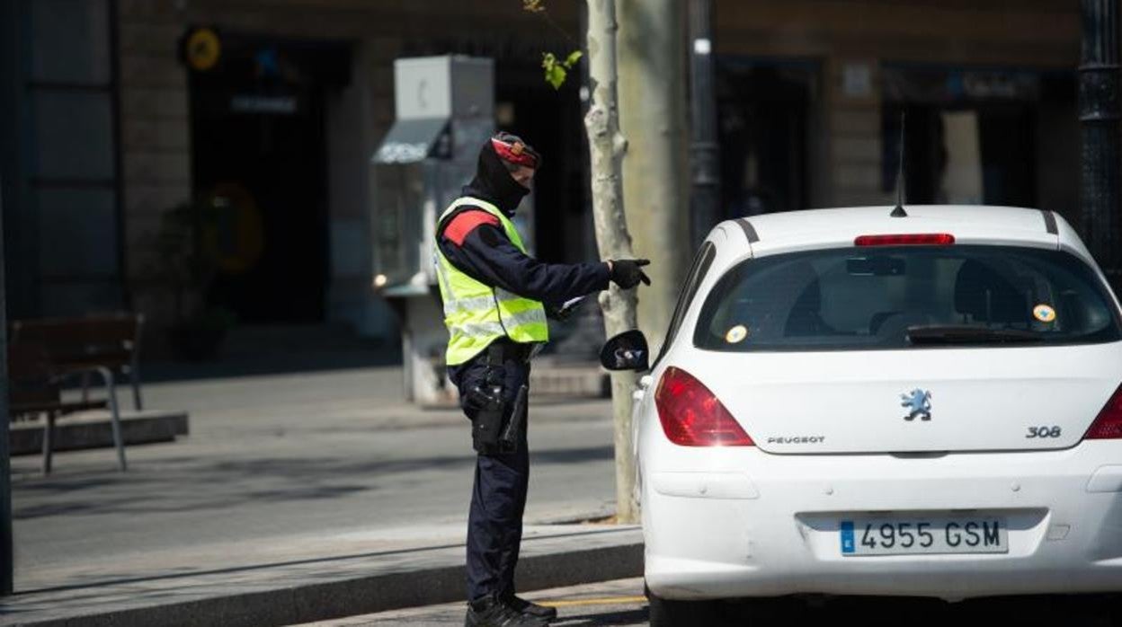 Los Mossos d'Esquadra durante el confinamiento