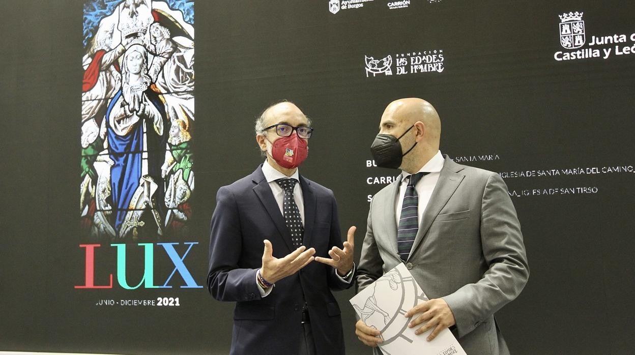 El consejero de Cultura y Turismo, Javier Ortega, participa en el acto de promoción de la XXV edición de la exposición de Las Edades del Hombre 'Lux'