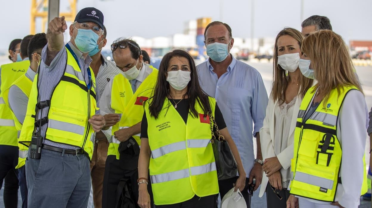 Karima Benyaich, embajadora del Reino de Marruecos en España, el verano pasado en Palos de la Frontera