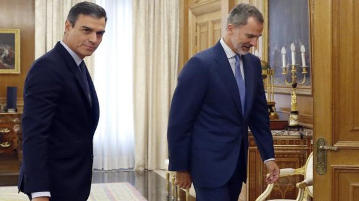 Pedro Sánchez y el Rey, en diciembre de 2019