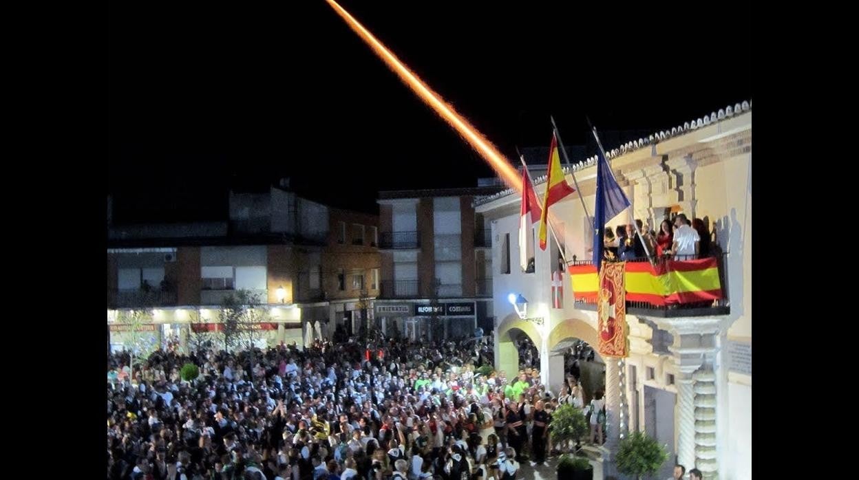 Comienzo de unas de las pasadas Feria y Fiestas de Villacañas