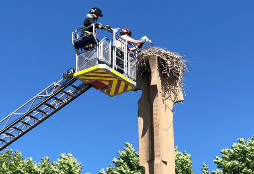 Fue necesaria la participación de los bomberos