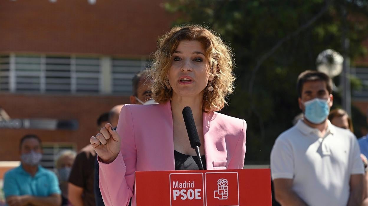 La portavoz socialista en la Asamblea de Madrid, Hana Jalloul