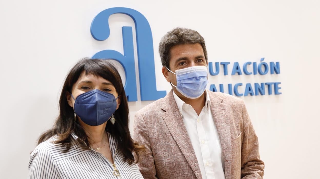 Julia Parra y Carlos Mazón, ete lunes en la Diputación de Alicante