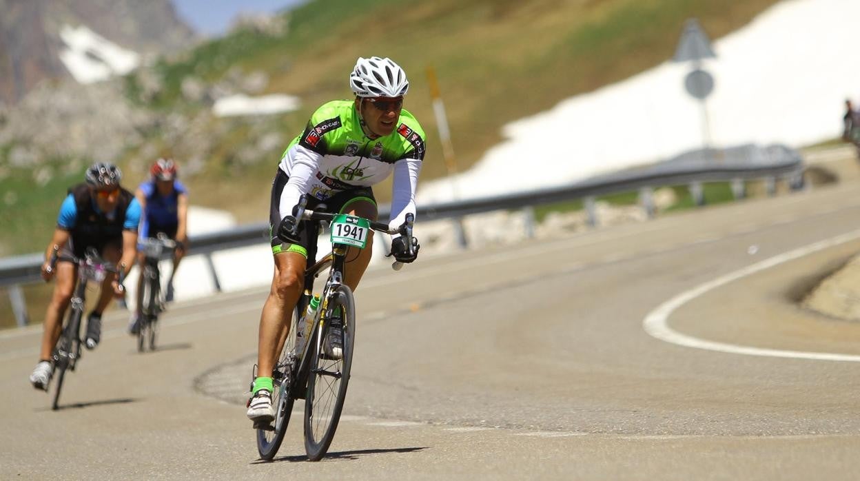 Patxi Jiménez, en la Marcha Cicloturista Quebrantahuesos