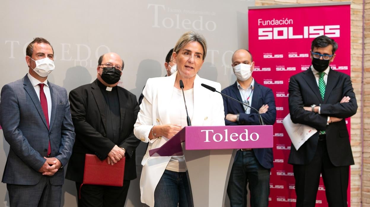 La alcaldesa de Toledo, Milagros Tolón en la presentación del Festival de Música El Greco