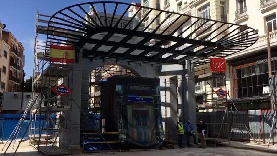 Así están las obras de la estación de Gran Vía después de tres años cerrada