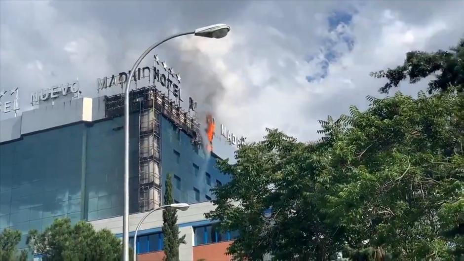 El hotel Nuevo Madrid sufre un incendio