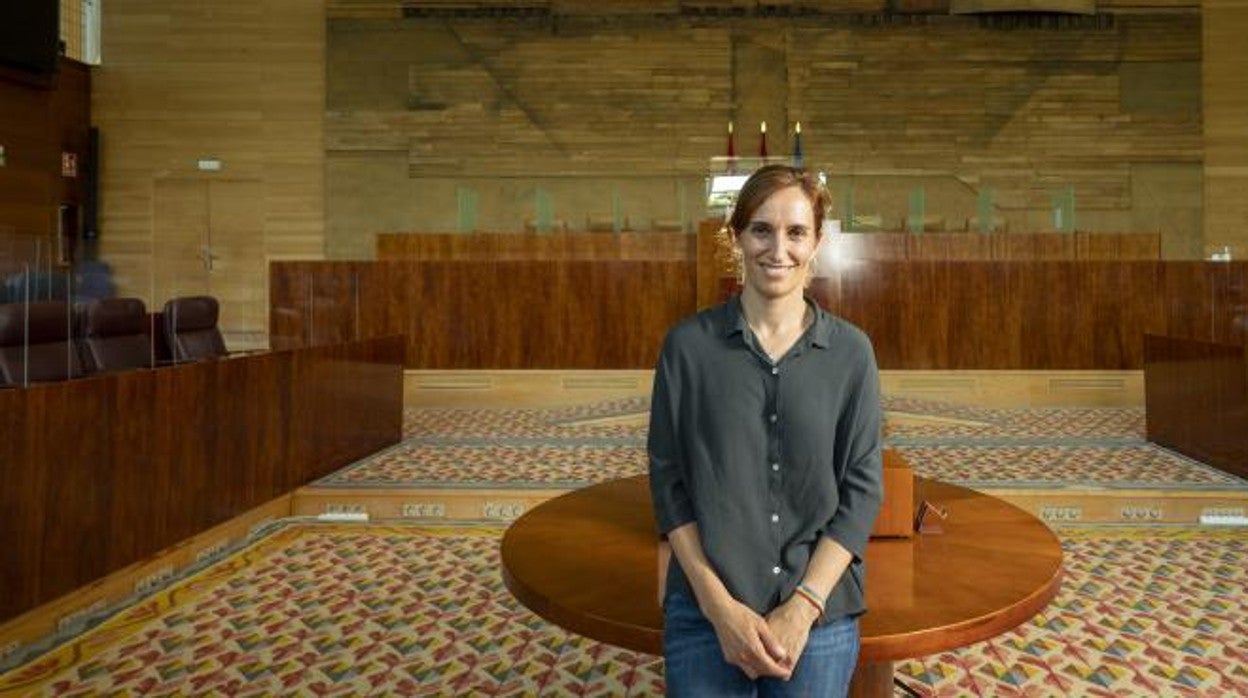 La portavoz de Más Madrid, Mónica García, en la Asamblea Regional