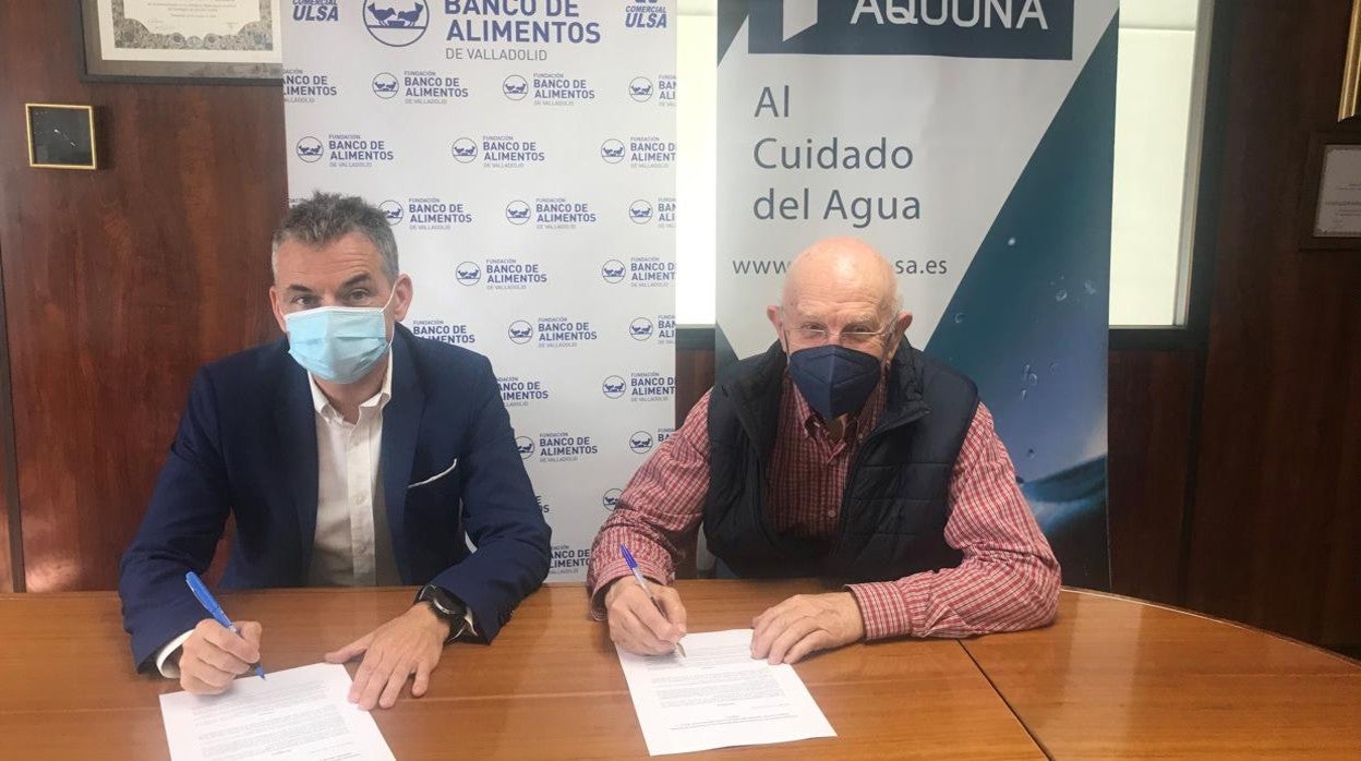 Firma entre Aquona y el Banco de Alimentos