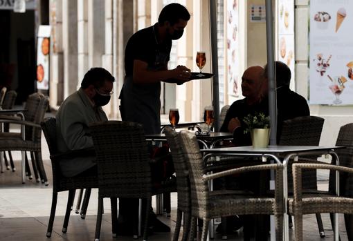 Imagen tomada en una terraza de Valencia