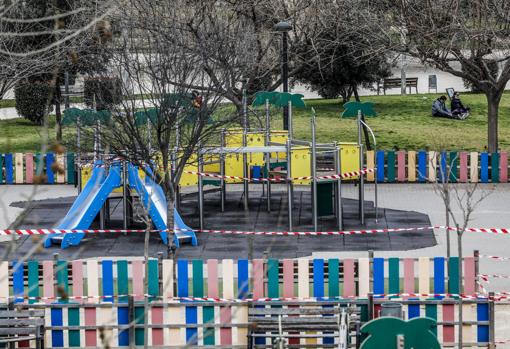 Imagen de archivo de un parque infantil en Valencia