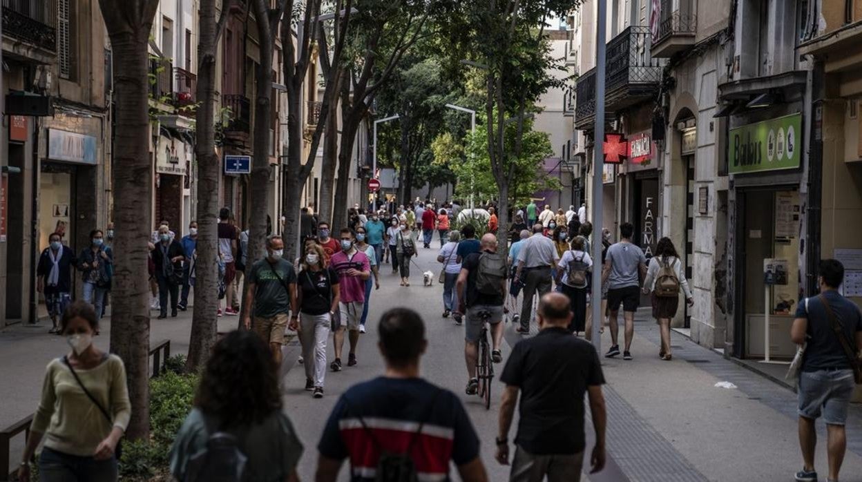 Calle Gran del barrio de Sant Andreu de Barcelona