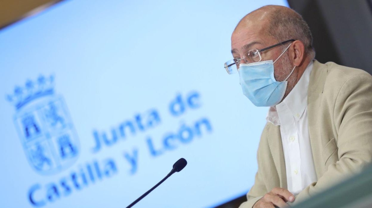 Francisco Igea, este jueves en rueda de prensa en Valladolid