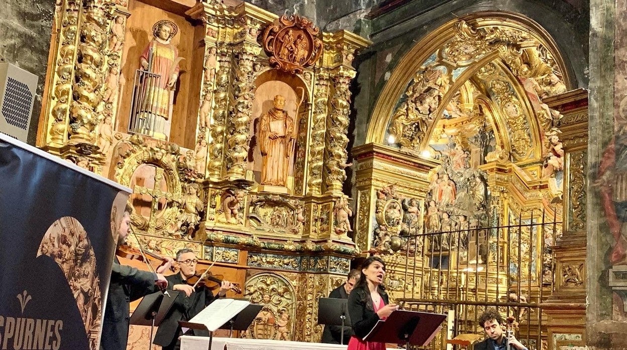 La soprano Anaïs Oliveras, durante un recital