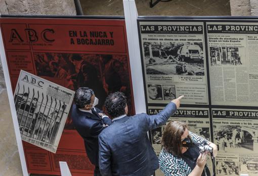 Imagen de la exposición en Valencia que recorre 60 años de terrorismo en España