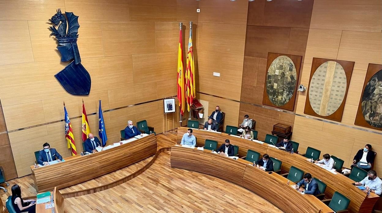 Imagen del pleno de la Diputación de Valencia