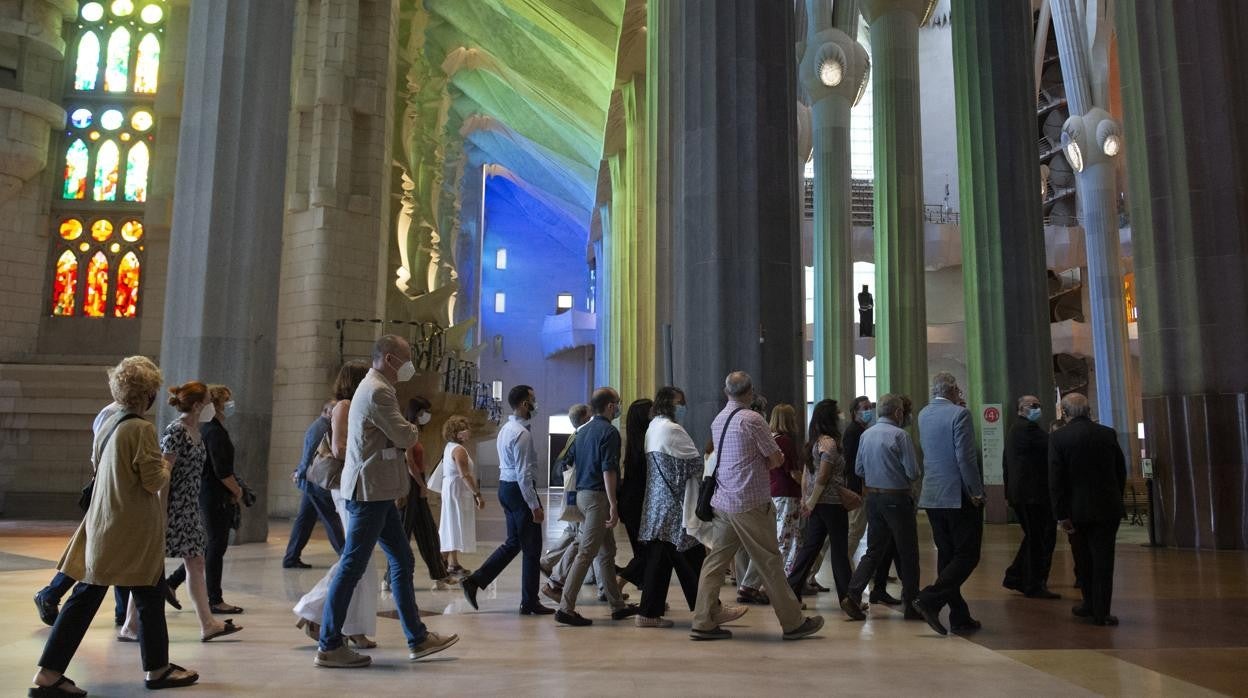 La Sagrada Familia, durante la pandemia