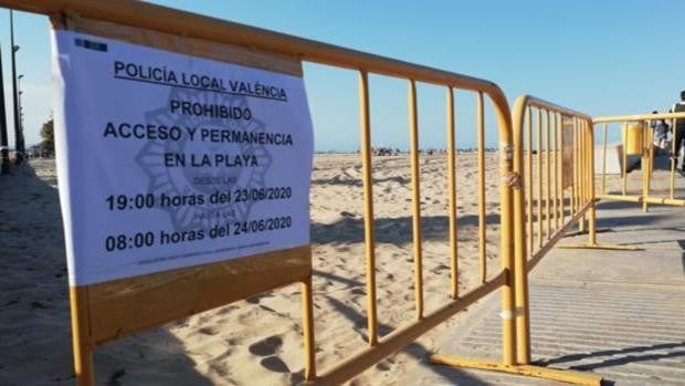 Playas cerradas por municipios en la Noche de San Juan en Valencia, Alicante y Castellón