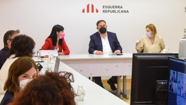 Junqueras vuelve a presidir una reunión de la cúpula de ERC tras salir de prisión