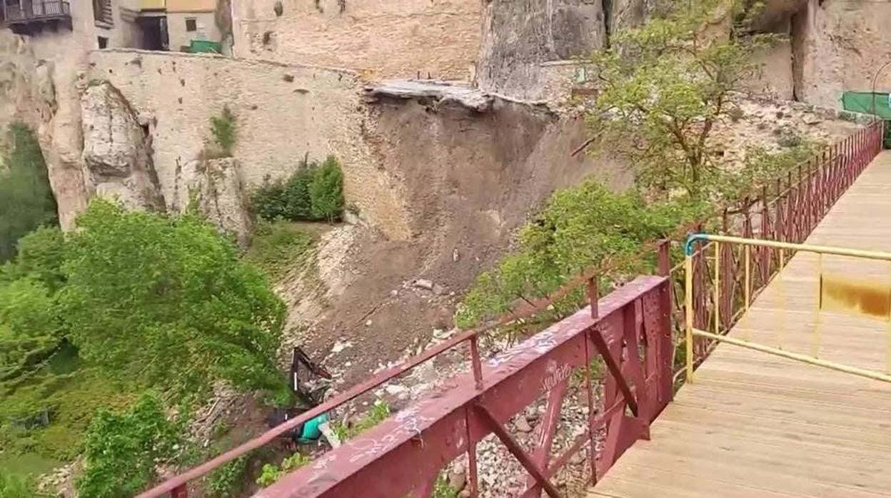 Dolz espera que la calle Canónigos de Cuenca vuelva a su estado original antes de fin de año