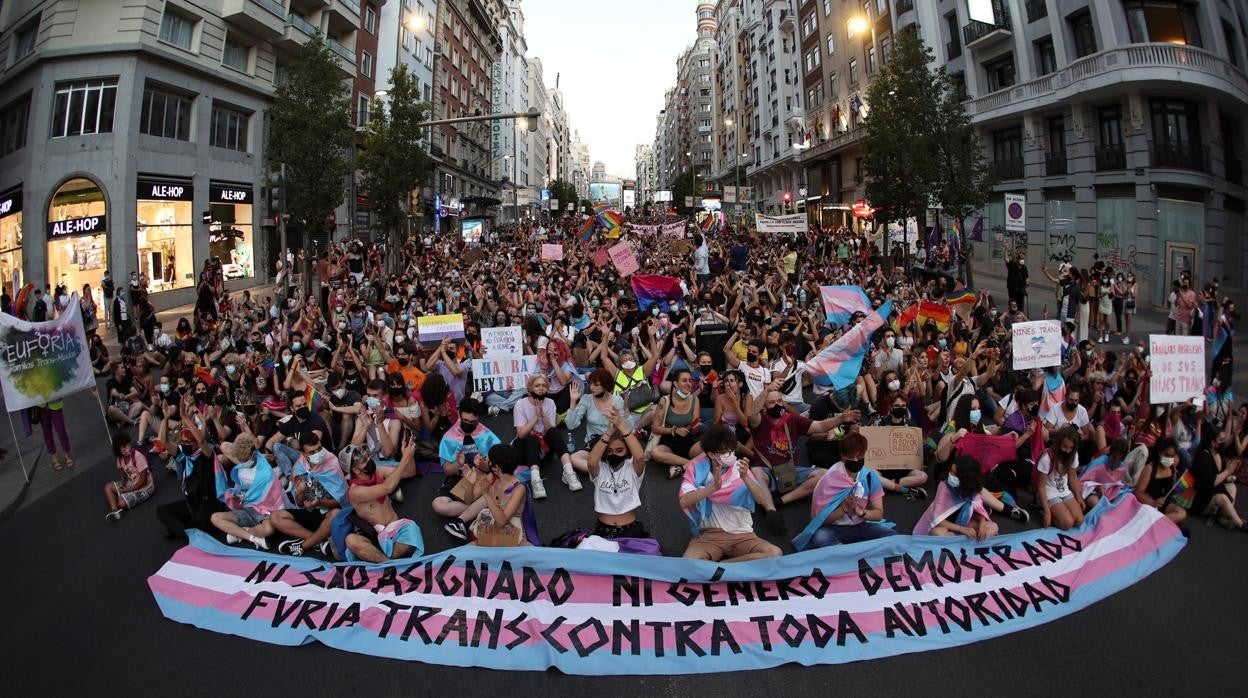 La manifestación convocada por Orgullo Crítico Madrid, alternativa a la marcha estatal del sábado