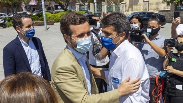 Pablo Casado arropará a Carlos Mazón como nuevo presidente del PPCV este sábado en Valencia