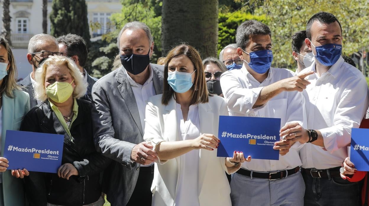 Imagen de archivo de la presentación de la candidatura de Carlos Mazón a liderar el PPCV