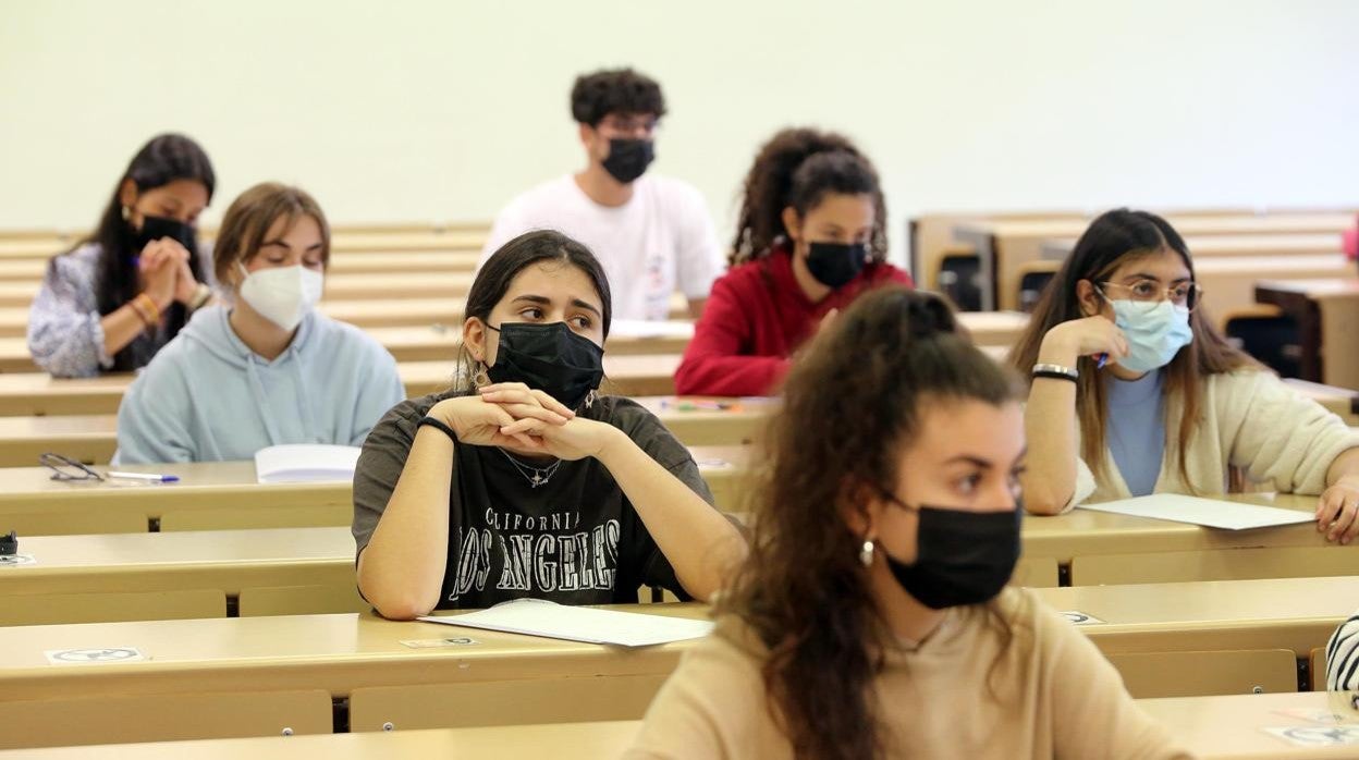 Prueba de la EBAU en Valladolid