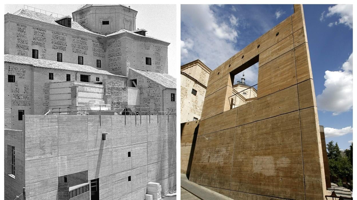 Las obras de San Marccos y el Archivo, en 1998: a la derecha, el edificio ya terminado