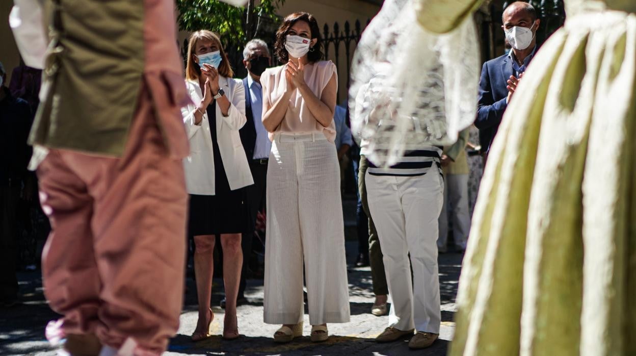 La presidenta Isabel Díaz Ayuso, durante la presentación del I Festival Internacional de Verano