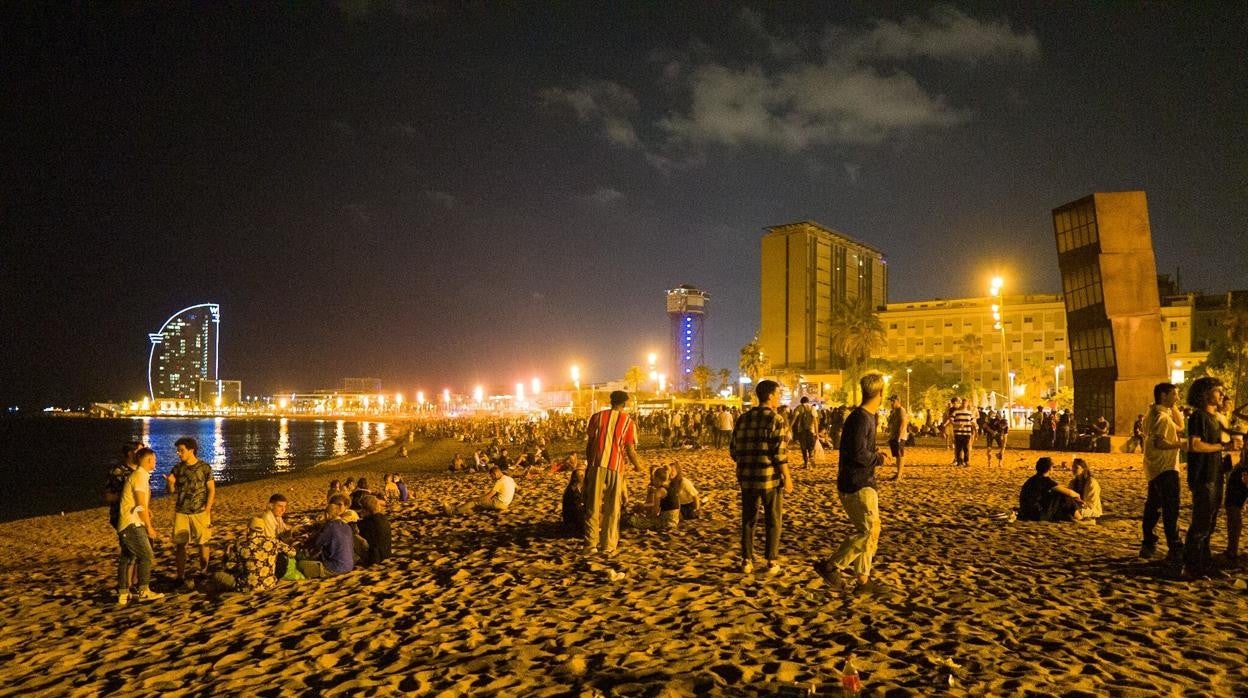 Las playas de Barcelona, durante la pandemia